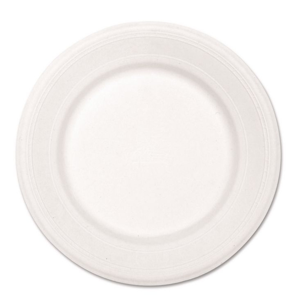 HUHTAMAKI Chinet® 21217 Paper Dinnerware, Plate, 10.5" dia, White, 500/Carton