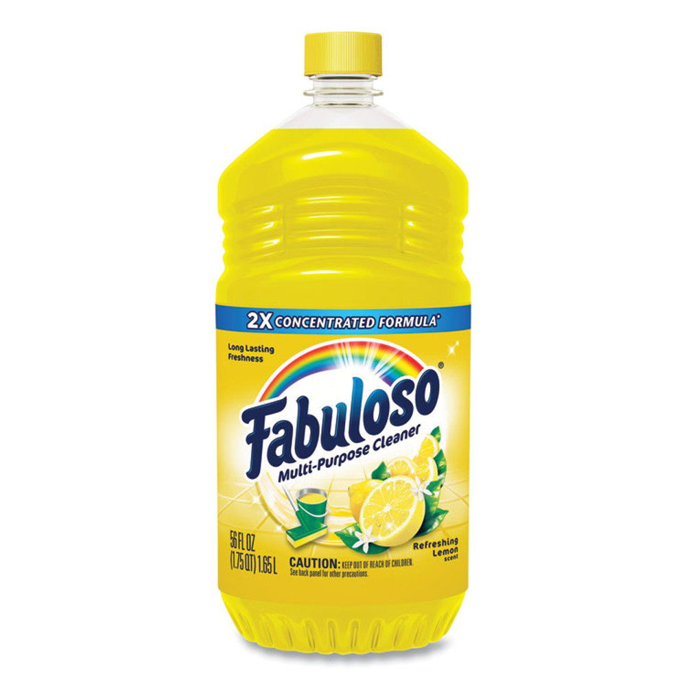 COLGATE PALMOLIVE, IPD. Fabuloso® MX06157CT Multi-Use Cleaner, Refreshing Lemon Scent, 56 oz Bottle, 6/Carton