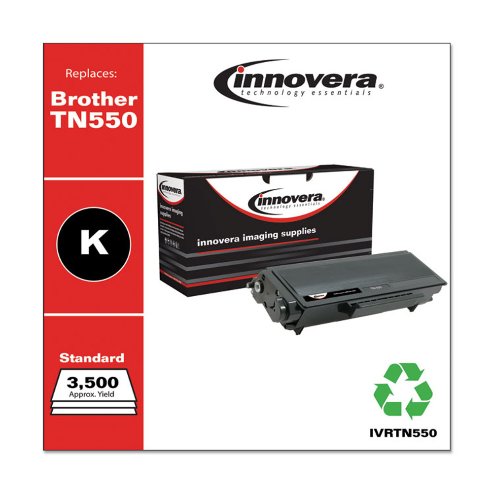 INNOVERA TN550 Remanufactured Black Toner, Replacement for TN550, 3,500 Page-Yield