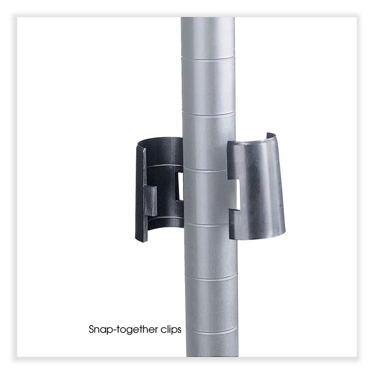 SAFCO PRODUCTS 5296GR Industrial Extra Shelf Pack, 48w x 24d x 1.5h, Steel, Metallic Gray, 2/Pack