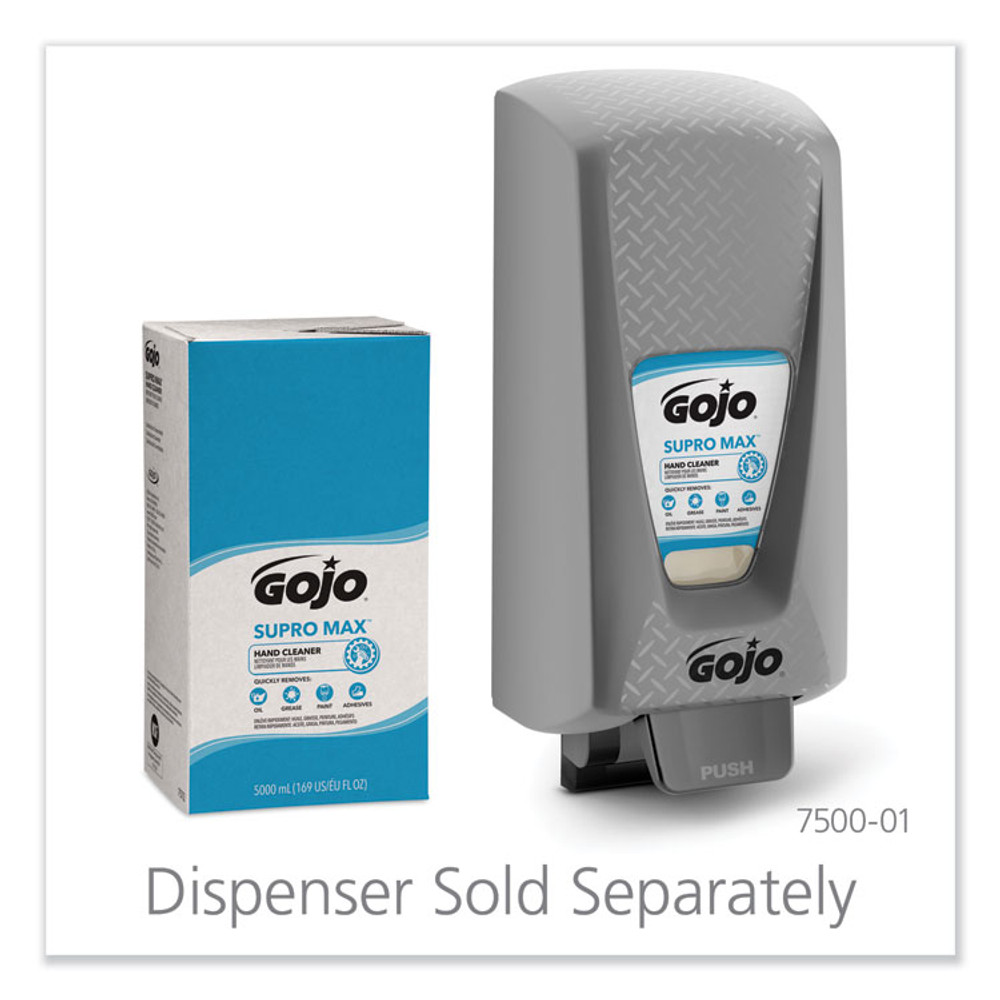 GO-JO INDUSTRIES GOJO® 7572 SUPRO MAX Heavy Duty Hand Cleaner, Refill for GOJO PRO TDX Dispenser, Floral Scent, 5,000 mL, 2/Carton