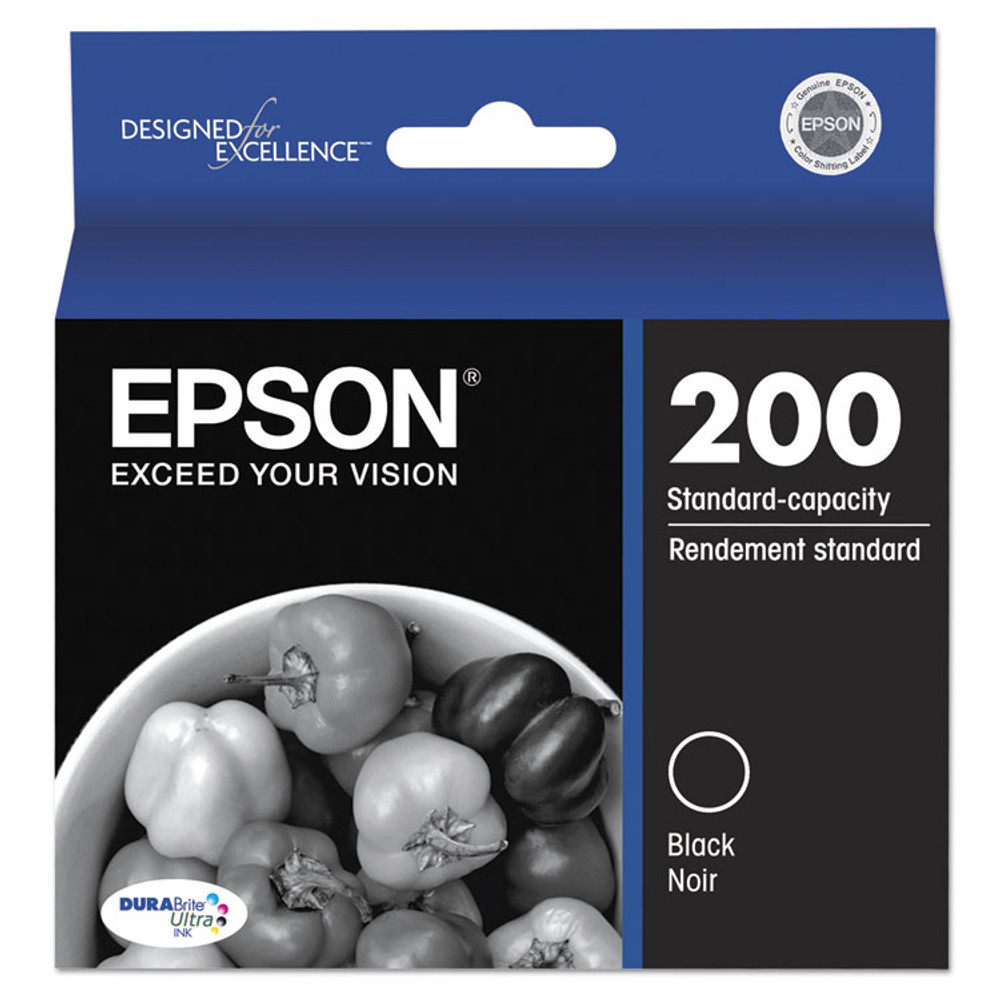 EPSON AMERICA, INC. T200120S T200120-S (200) DURABrite Ultra Ink, 175 Page-Yield, Black