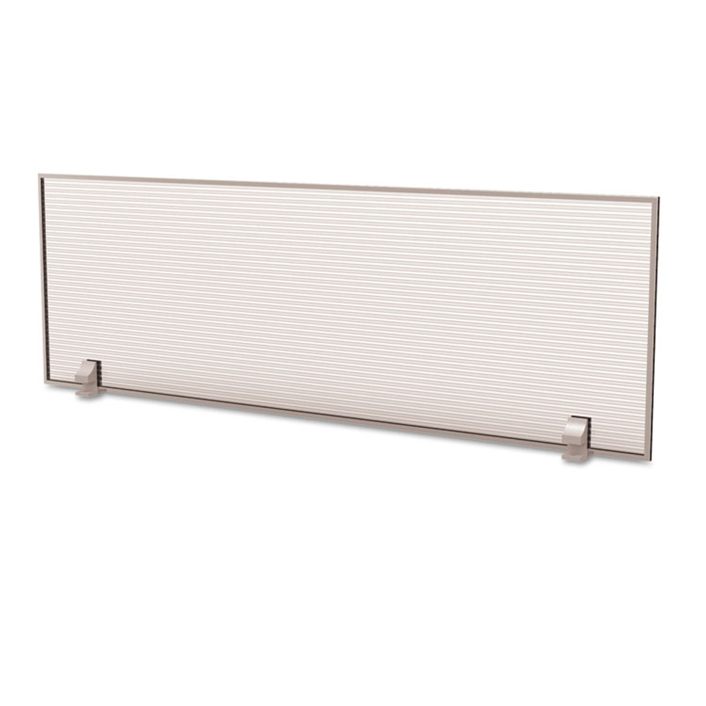 LINEA ITALIA TR721 Trento Line Dividing Panel, Polycarbonate, 47.13w x 1.75d x 15.5h, Translucent