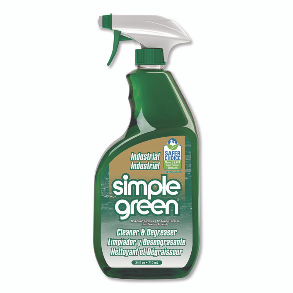 SUNSHINE MAKERS, INC. Simple Green® 13012 Industrial Cleaner and Degreaser, Concentrated, 24 oz Spray Bottle