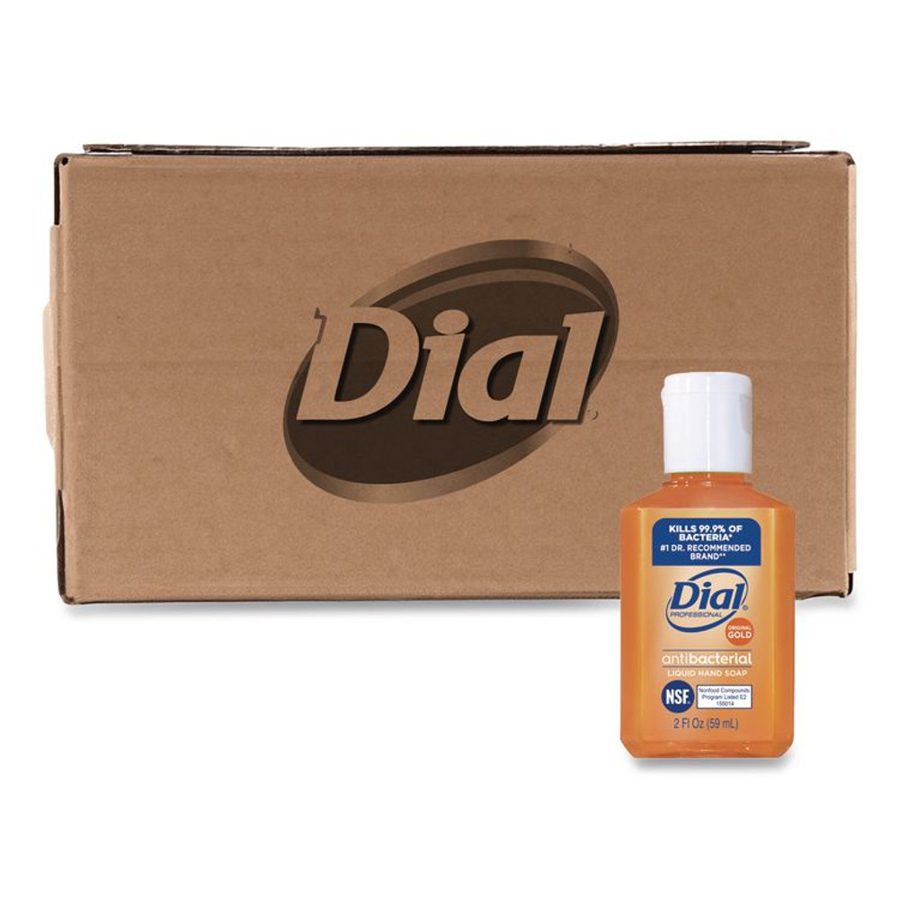 DIAL PROFESSIONAL 32966 Gold Antibacterial Liquid Hand Soap, 2 oz, 144/Carton