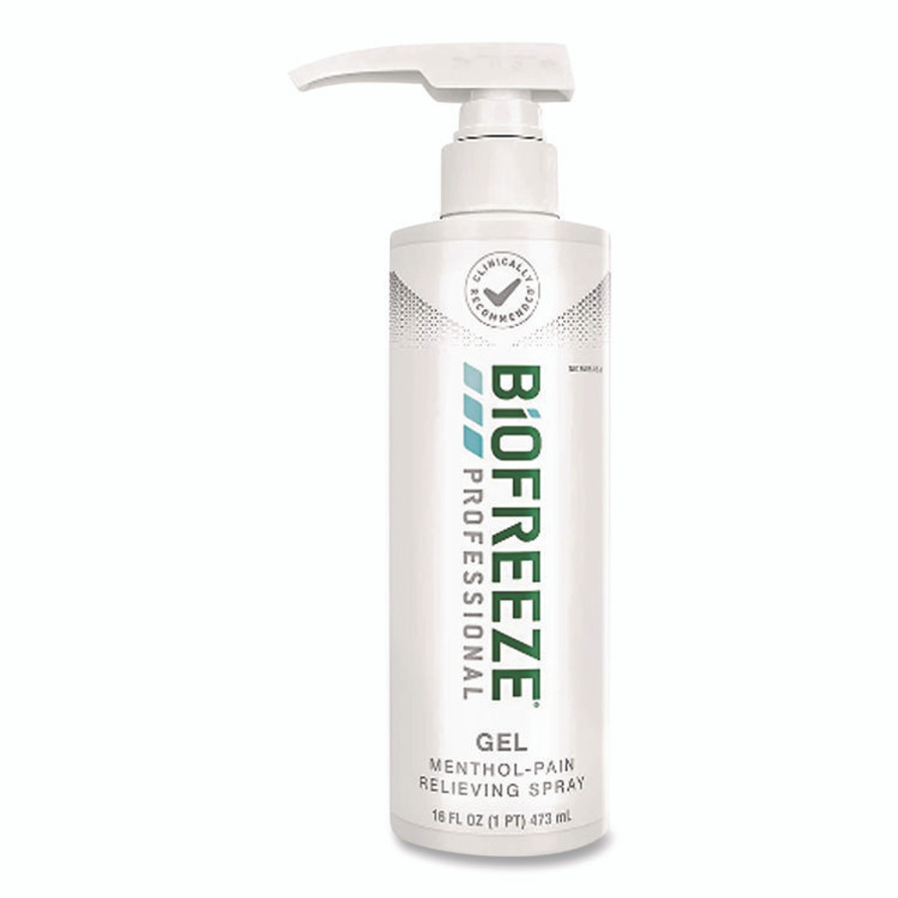 PERFORMANCE HEALTH BIOFREEZE® 13425 Professional Green Topical Analgesic Pain Reliever Gel, 16 oz Pump