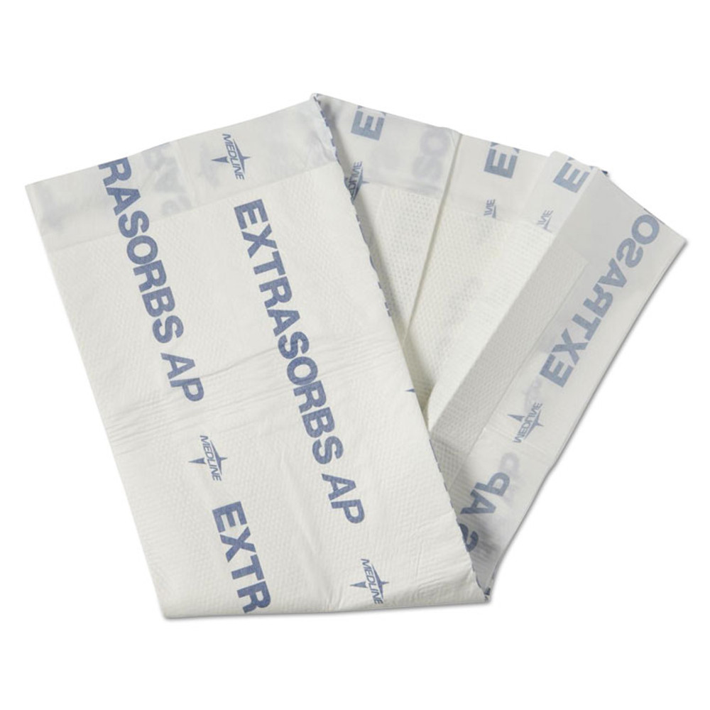 MEDLINE INDUSTRIES, INC. EXTSRB3036CT Extrasorbs Air-Permeable Disposable DryPads, 30" x 36", White, 70/Carton