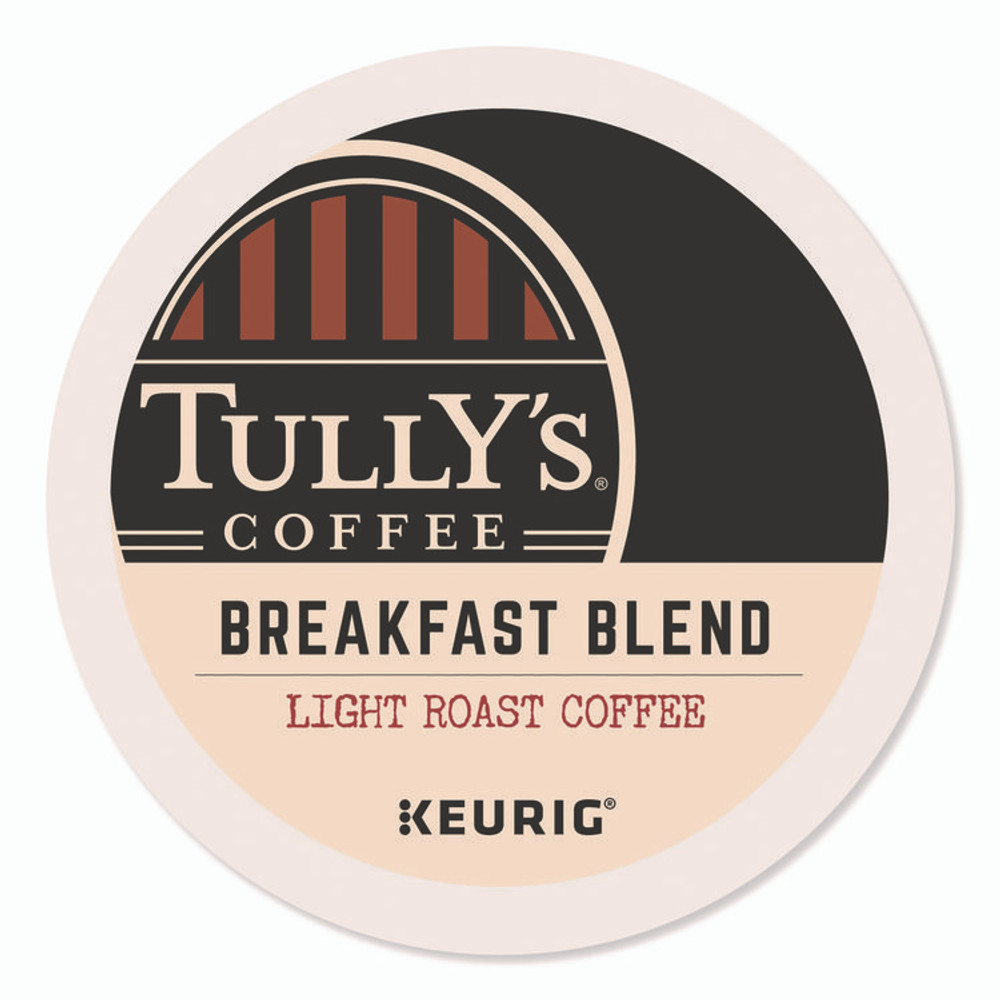 KEURIG DR PEPPER Tully's Coffee® 192719CT Breakfast Blend Coffee K-Cups, 96/Carton