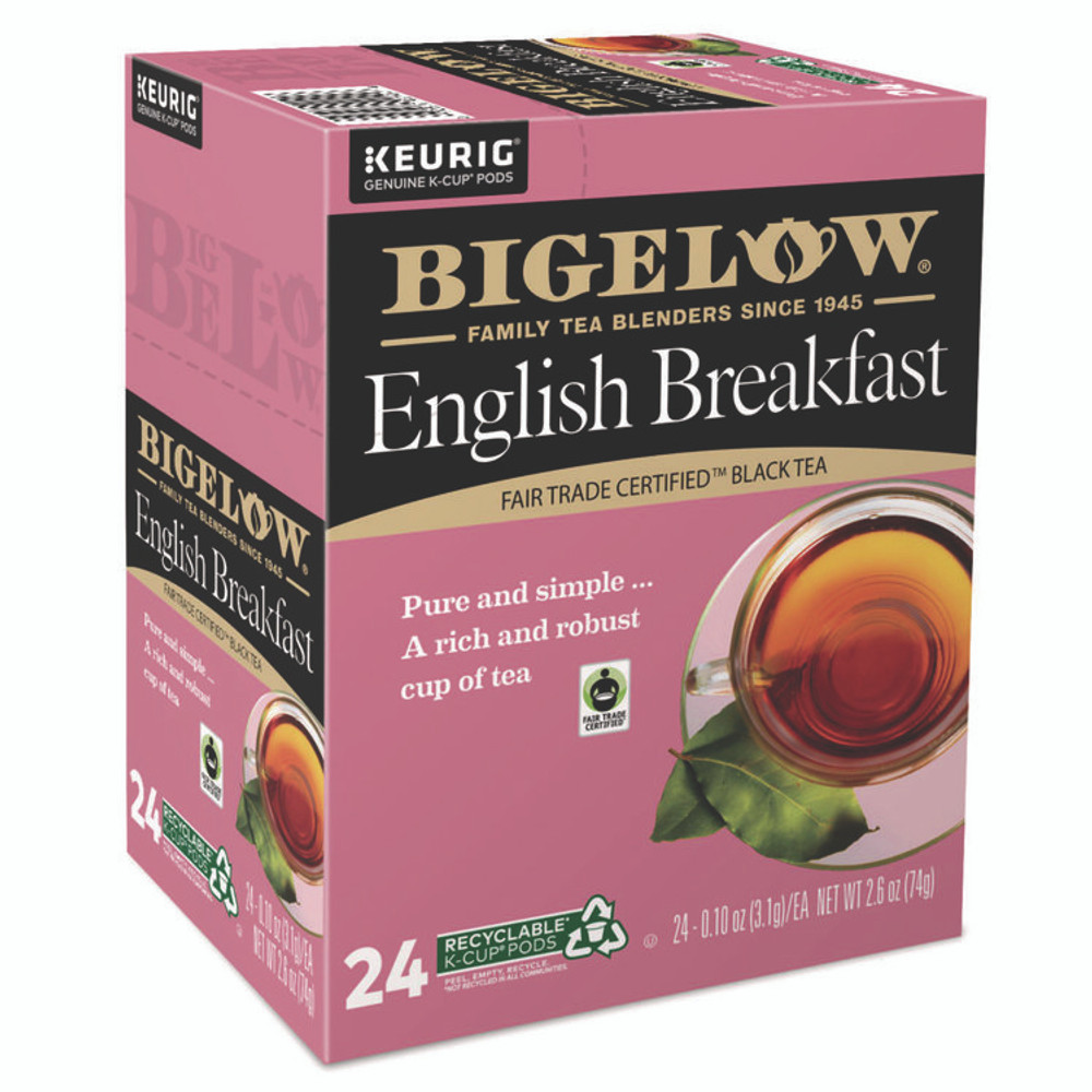 KEURIG DR PEPPER Bigelow® 6080CT English Breakfast Tea K-Cups, 24/Box, 4 Box/Carton