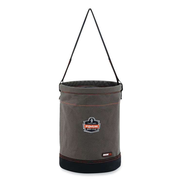TENACIOUS HOLDINGS, INC. ergodyne® 14930 Arsenal 5930 Web Handle Canvas Hoist Bucket, 150 lb, Gray