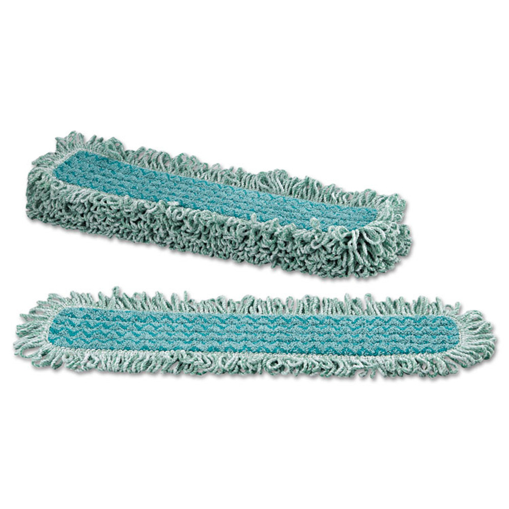 RUBBERMAID COMMERCIAL PROD. HYGEN™ Q42600GR00 HYGEN Microfiber Fringed Dust Mop Pad, 24w x 9d, Green