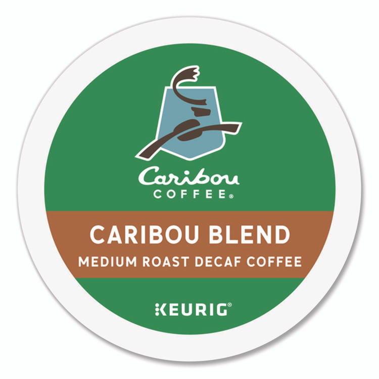 KEURIG DR PEPPER Caribou Coffee® 6995CT Caribou Blend Decaf Coffee K-Cups, 96/Carton