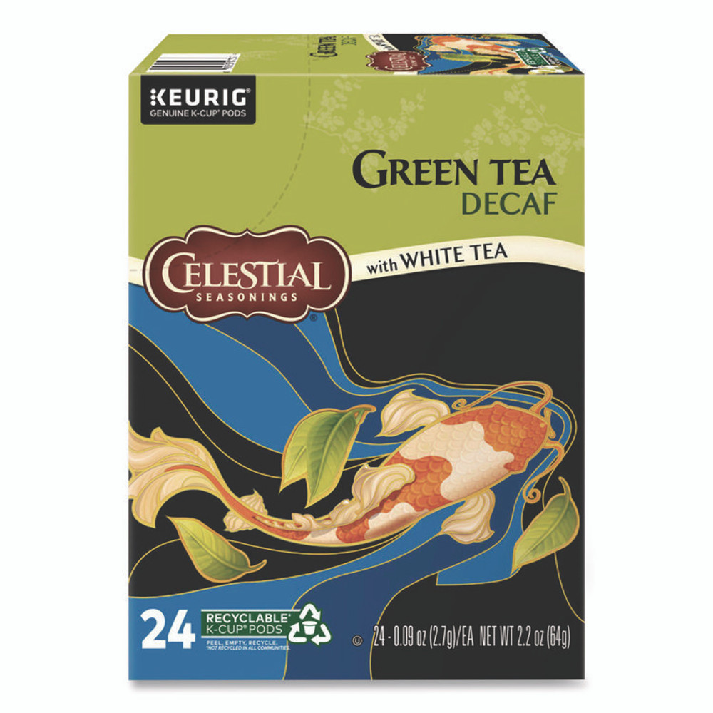 KEURIG DR PEPPER Celestial Seasonings® 14737 Decaffeinated Green Tea K-Cups, 24/Box