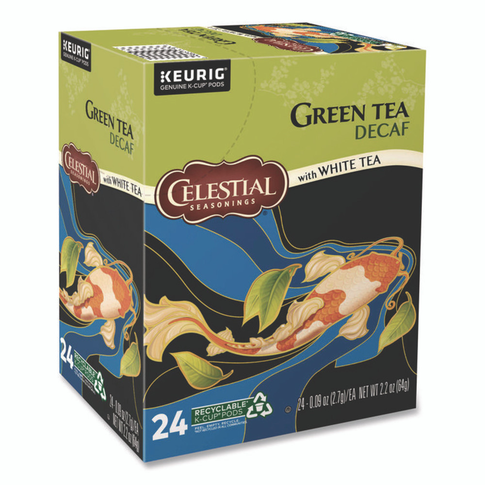 KEURIG DR PEPPER Celestial Seasonings® 14737 Decaffeinated Green Tea K-Cups, 24/Box