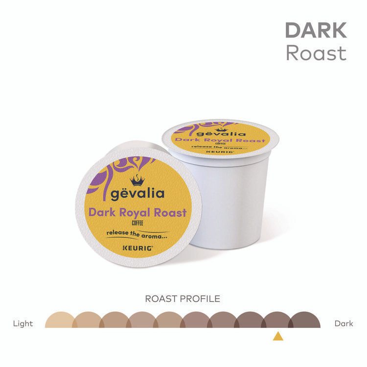 KEURIG DR PEPPER Gevalia® 5470 Kaffee Dark Royal Roast K-Cups, 24/Box
