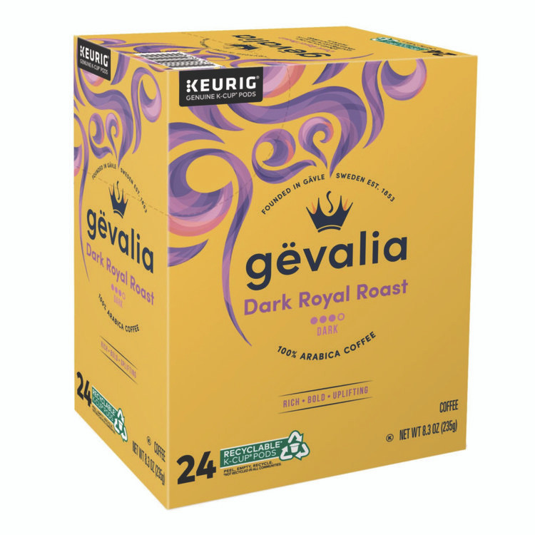 KEURIG DR PEPPER Gevalia® 5470 Kaffee Dark Royal Roast K-Cups, 24/Box