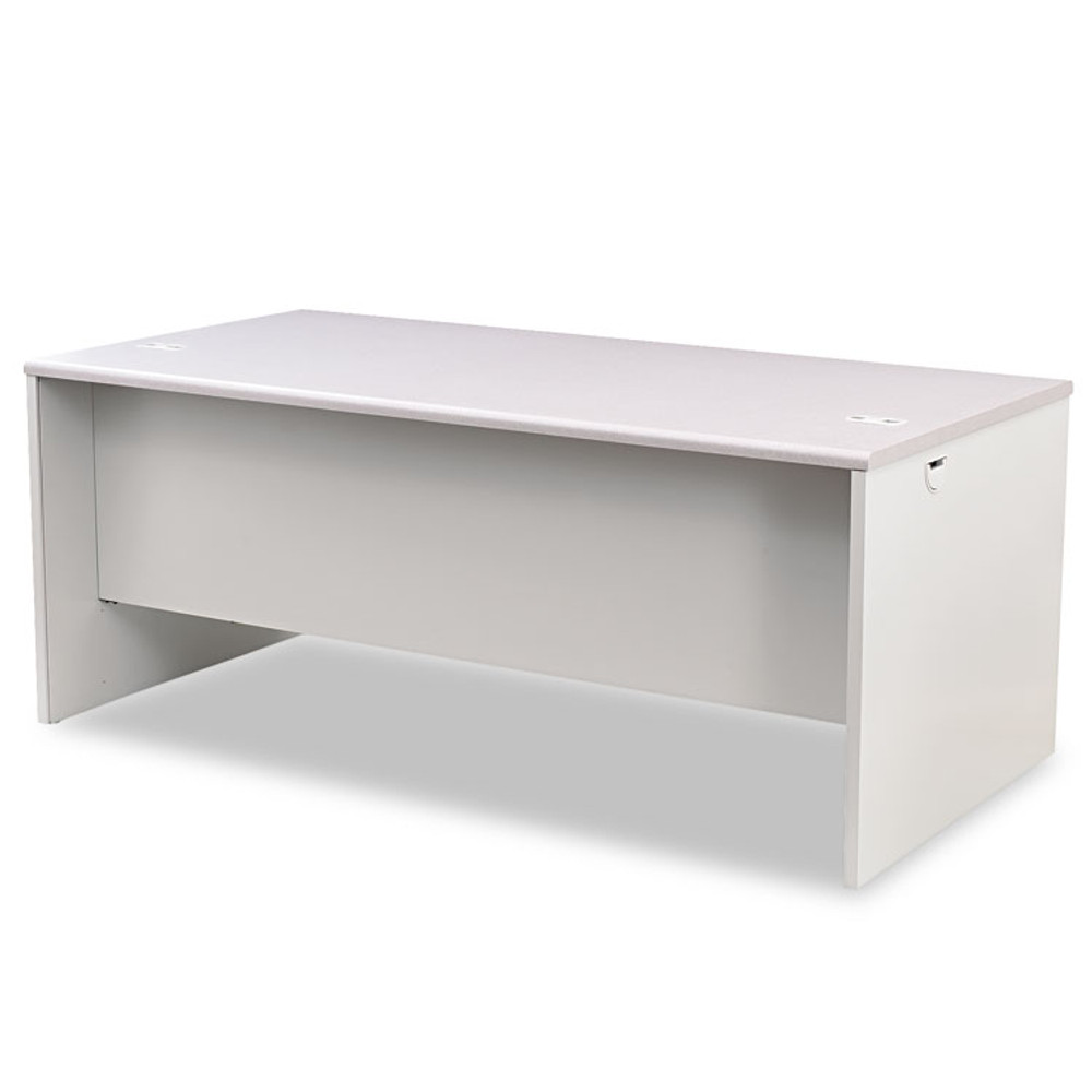 HON COMPANY 38180G2Q 38000 Series Double Pedestal Desk, 72" x 36" x 29.5", Light Gray