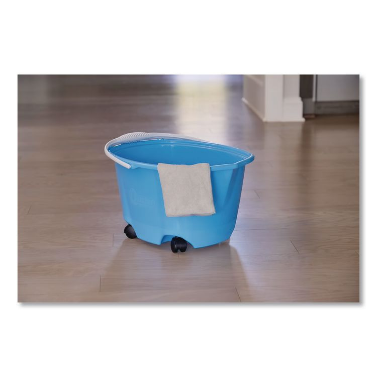 QUICKIE 20000ZQK EZ-Glide Bucket on Wheels, 5 qt, Blue