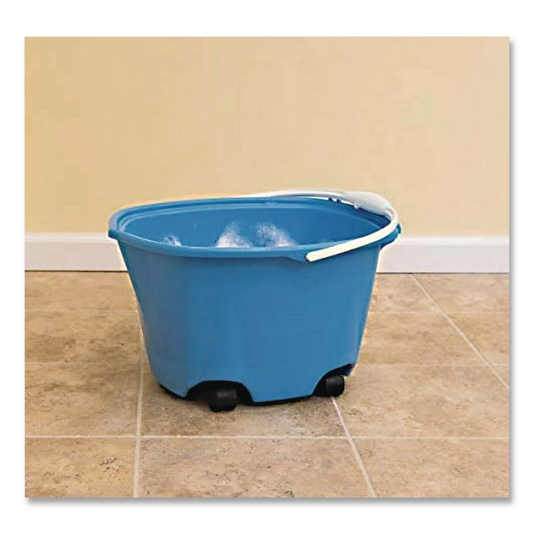 QUICKIE 20000ZQK EZ-Glide Bucket on Wheels, 5 qt, Blue
