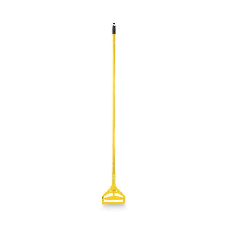 BOARDWALK 620 Quick Change Side-Latch Plastic Mop Head Handle, 60", Yellow