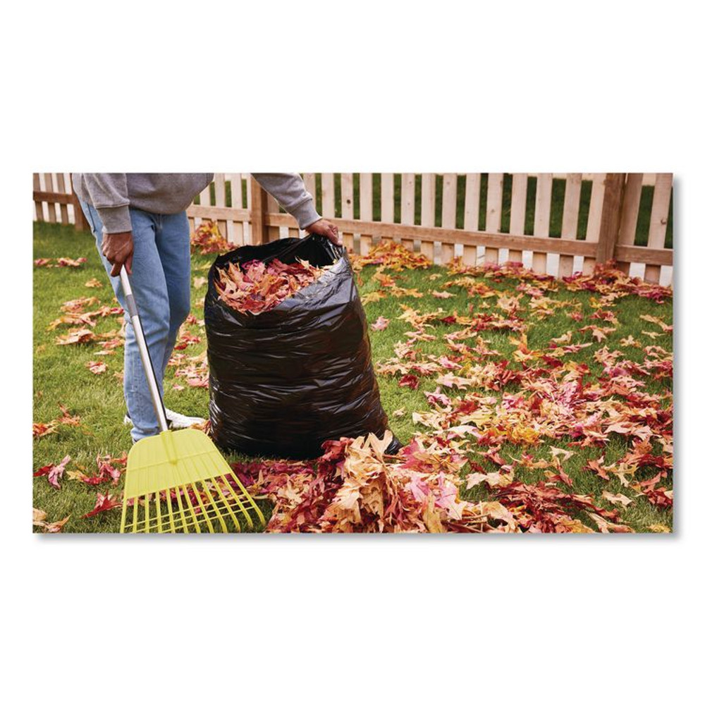 CLOROX SALES CO. Glad® 70358 ForceFlexPlus Drawstring Large Trash Bags, 30 gal, 1.05 mil, 30" x 32", Black, 70/Box