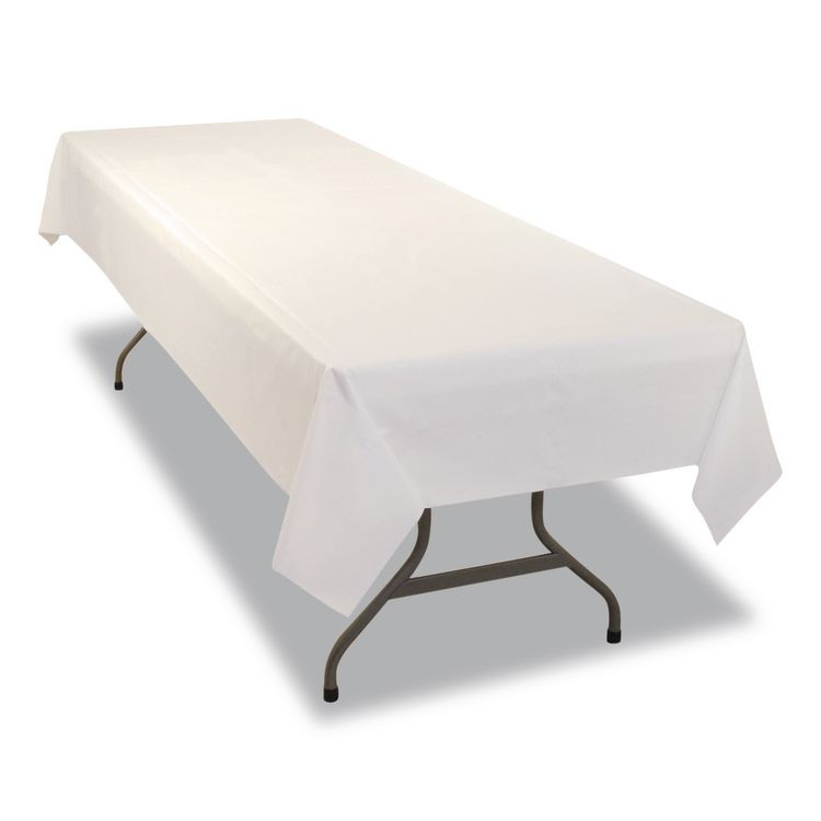 TABLEMATE PRODUCTS, CO. I4010WH Table Set Plastic Banquet Roll, Table Cover, 40" x 100 ft, White