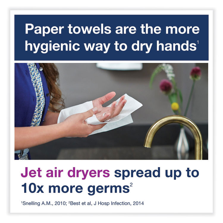 SCA TISSUE Tork® 5510202 Elevation Matic Hand Towel Roll Dispenser, 13.2 x 8.1 x 14.65, White