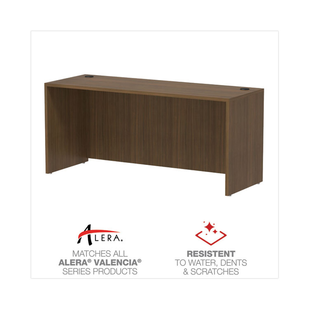 ALERA VA256624WA Alera Valencia Series Credenza Shell, 65w x 23.63d x 29.5h, Modern Walnut