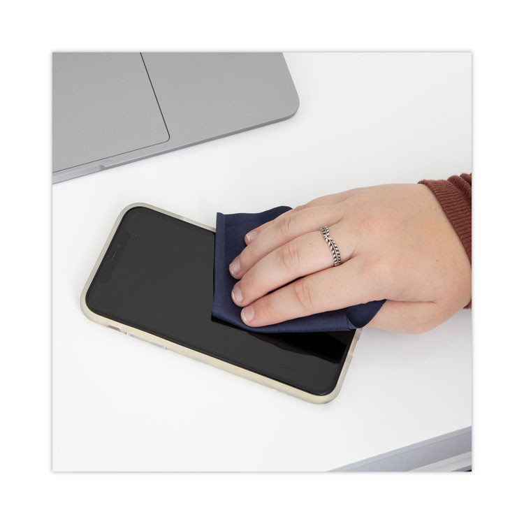 READ/RIGHT RR15039 AllScreen Cleaning Kit with (1) 6 x 6 Microfiber Cloth, (50) 4 x 5 Individually Wrapped Pre-Saturated Wipes, Unscented, White