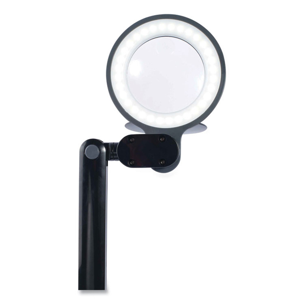 OTTLITE TECHNOLOGIES, INC G97BGCFFP Space-Saving LED Magnifier Desk Lamp, 14" High, Black
