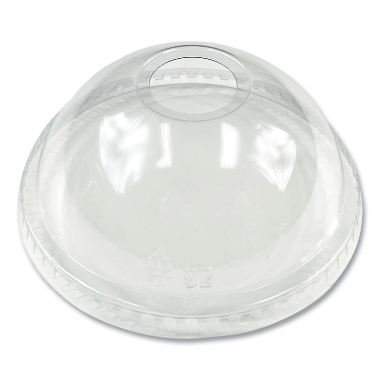 BOARDWALK PET912DOME PET Cold Cup Dome Lids, Fits 9 oz Squat/12 oz Cold Cups, Plastic, Clear, 1,000/Carton