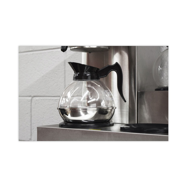 RDI USA Coffee Pro CPU12 Unbreakable Regular Coffee Decanter, 60 oz, Black Handle