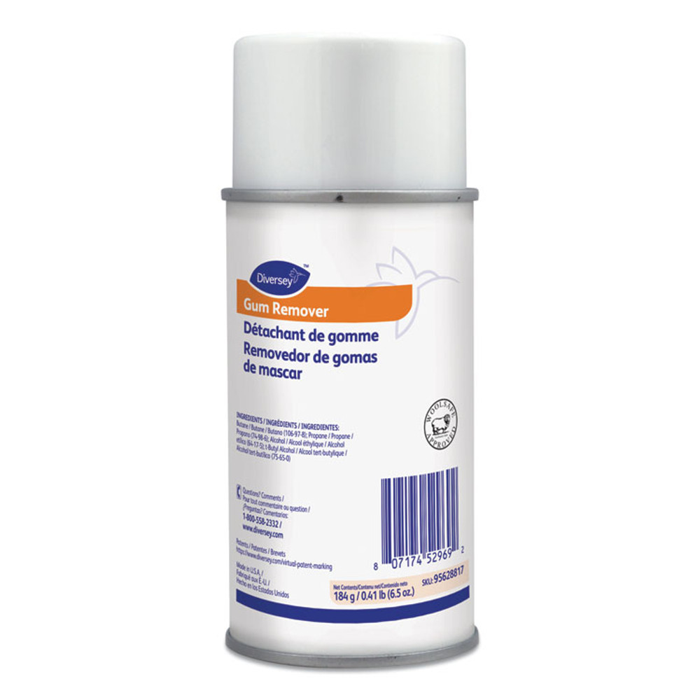 DIVERSEY 95628817CT Gum Remover, 6.5 oz Aerosol Spray Can, 12/Carton