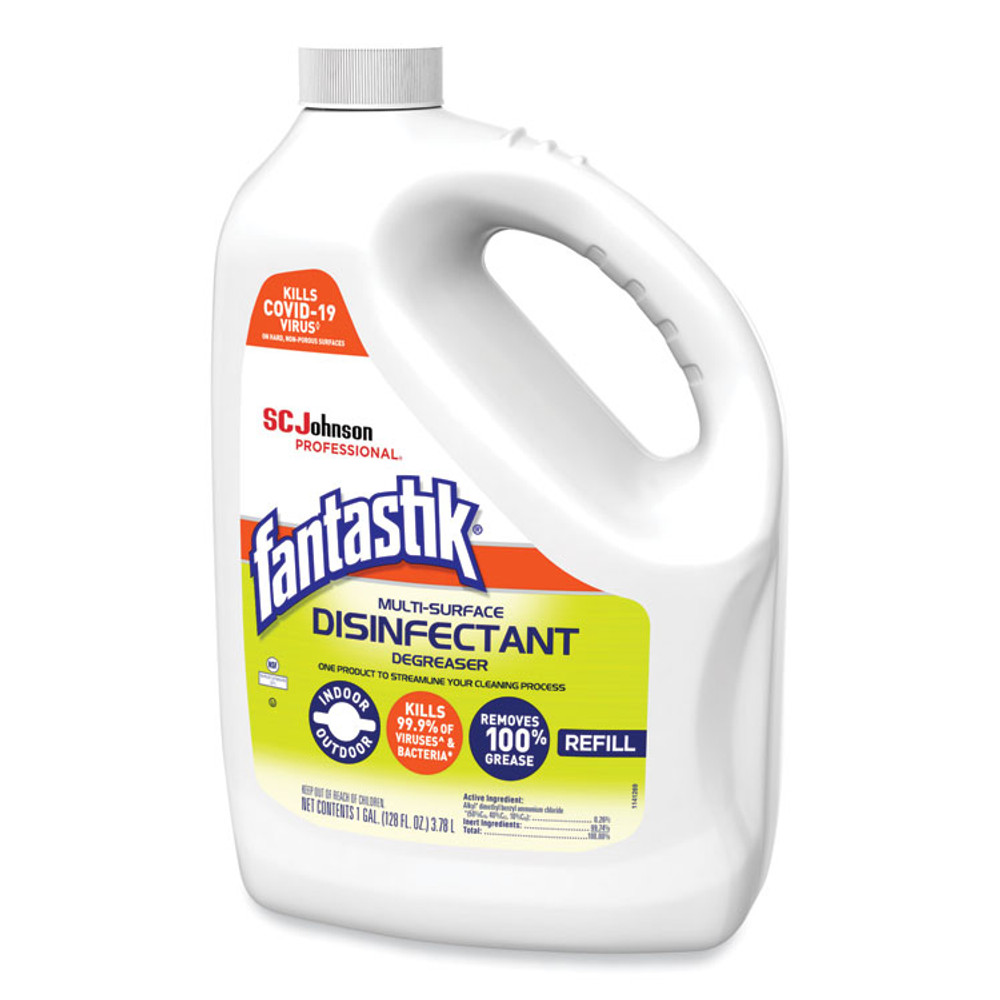 SC JOHNSON Fantastik® 311930EA Multi-Surface Disinfectant Degreaser, Pleasant Scent, 1 Gallon Bottle