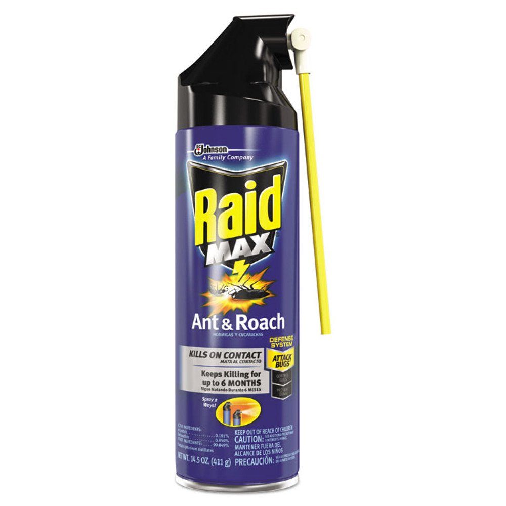 SC JOHNSON Raid® 655571EA Ant/Roach Killer, 14.5 oz Aerosol Spray, Unscented