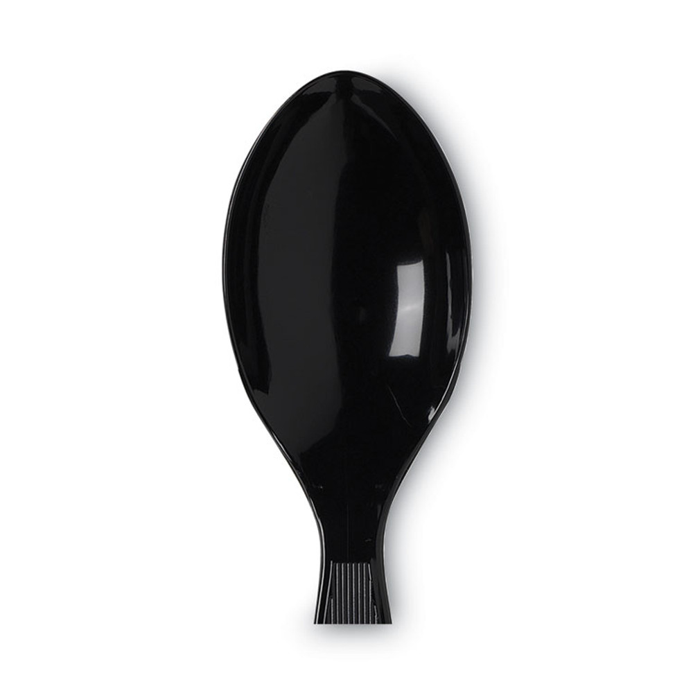 GEORGIA PACIFIC Dixie® TM517 Plastic Cutlery, Heavy Mediumweight Teaspoons, Black, 1,000/Carton