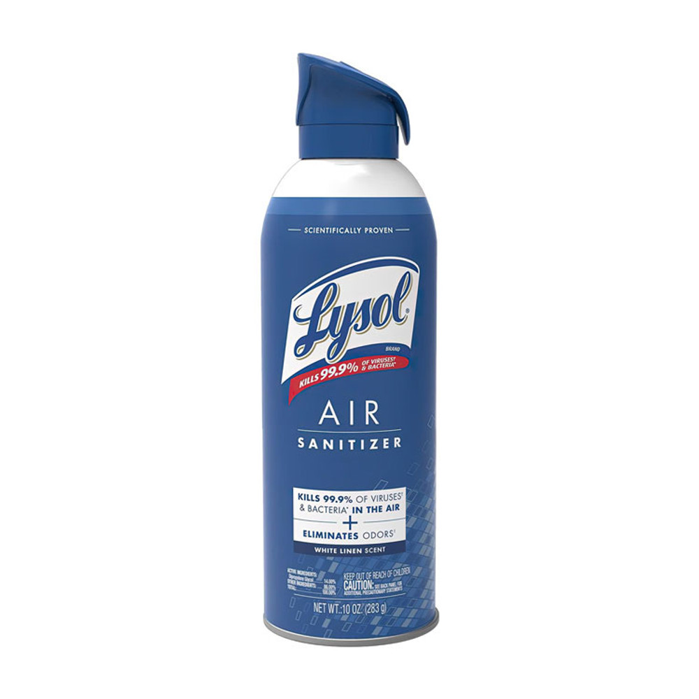 RECKITT BENCKISER LYSOL® Brand 99351CT Air Sanitizer Spray, White Linen, 10 oz Aerosol Spray, 6/Carton