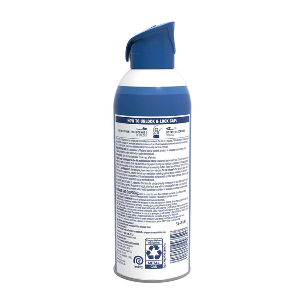 RECKITT BENCKISER LYSOL® Brand 99351CT Air Sanitizer Spray, White Linen, 10 oz Aerosol Spray, 6/Carton