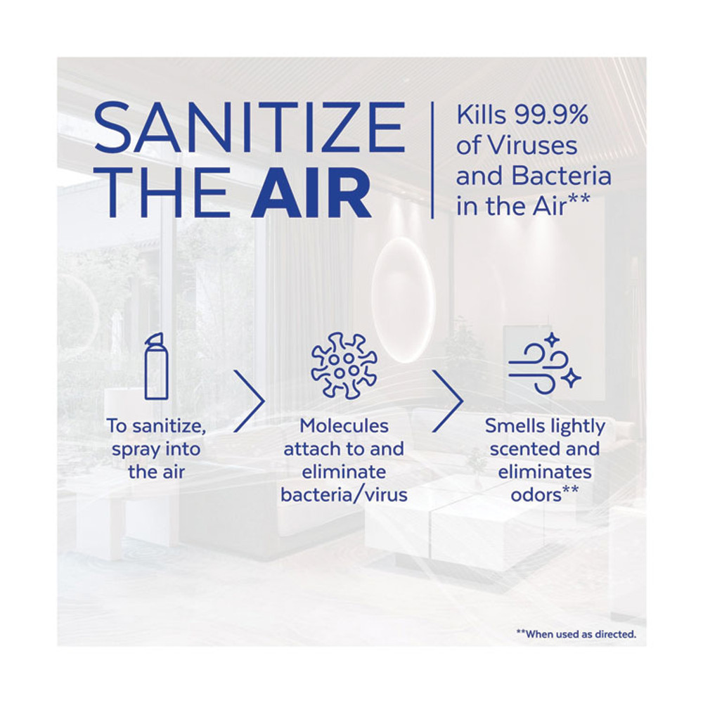 RECKITT BENCKISER LYSOL® Brand 99351CT Air Sanitizer Spray, White Linen, 10 oz Aerosol Spray, 6/Carton
