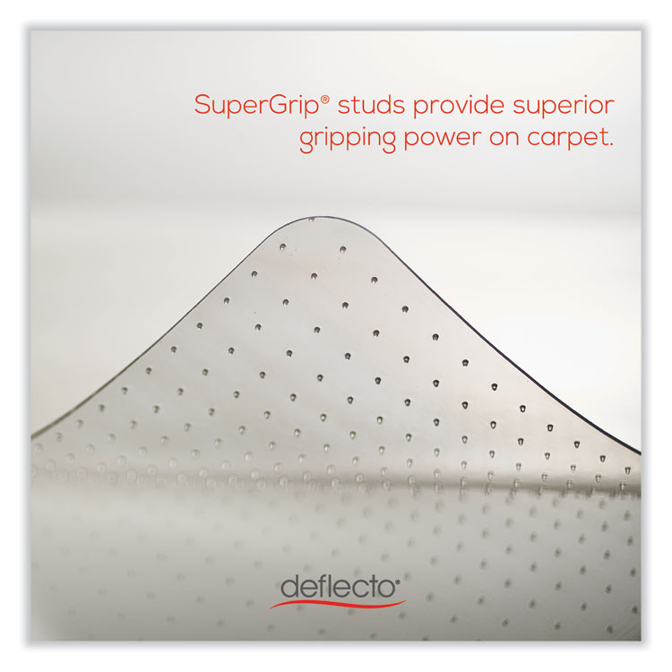 DEFLECTO CORPORATION CM13142 DuraMat Moderate Use Chair Mat for Low Pile Carpeted Floors, Rectangular, Beveled Edges, 36" x 48", Clear, Ships Flat