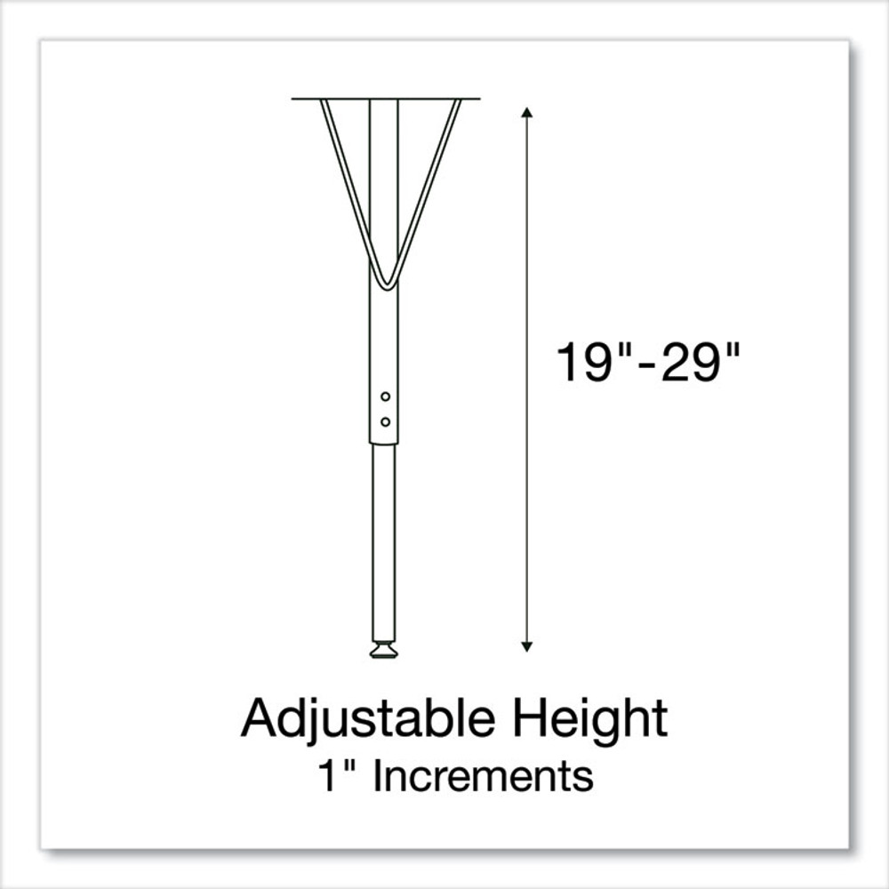 CORRELL, INC. 42DERD80954P Dry Erase Markerboard Activity Tables, Round, 42" x 19" to 29", White Top, Black Legs, 4/Pallet