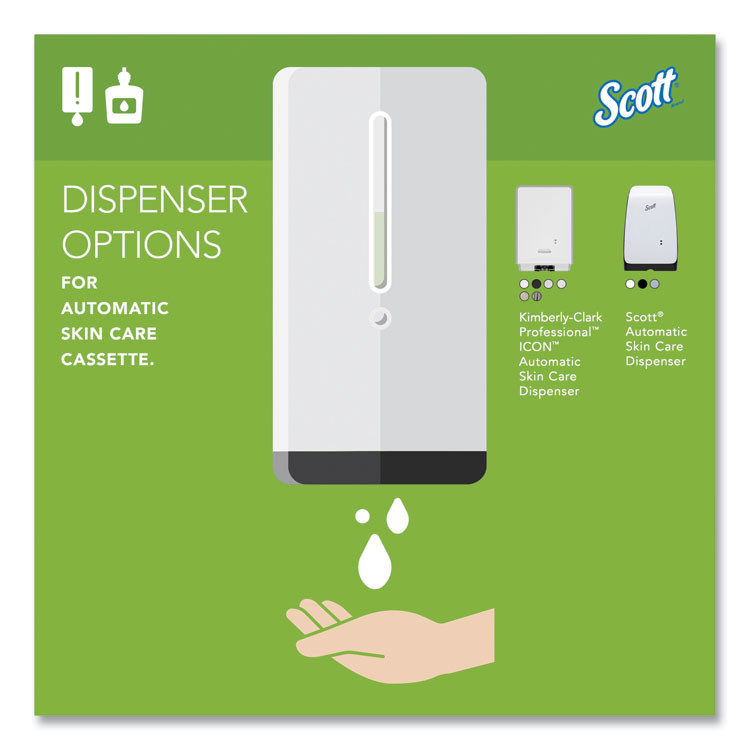 KIMBERLY-CLARK PROFESSIONAL Scott® 91591 Essential Green Certified Foam Skin Cleanser Refill, Unscented, 1,200 mL, 2/Carton