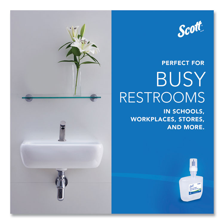 KIMBERLY-CLARK PROFESSIONAL Scott® 91591 Essential Green Certified Foam Skin Cleanser Refill, Unscented, 1,200 mL, 2/Carton