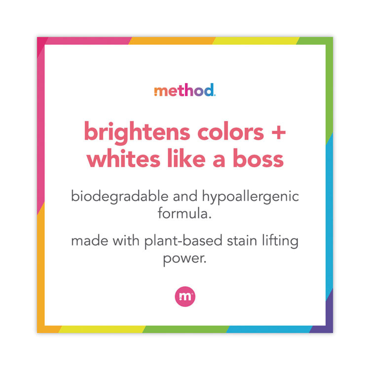 METHOD PRODUCTS INC. 01489EA 4X Concentrated Laundry Detergent, Beach Sage, 53.5 oz Bottle