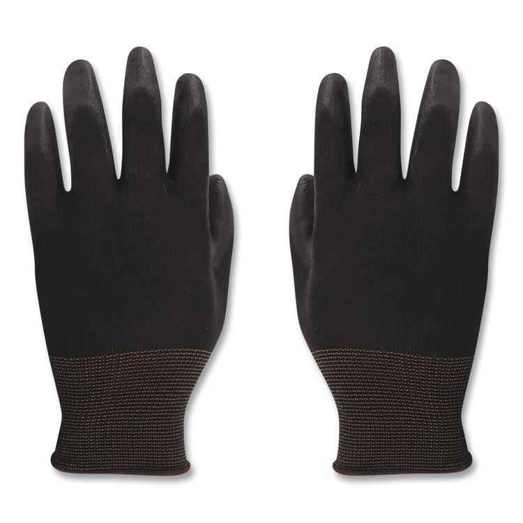 BOARDWALK 000298 Palm Coated HPPE Gloves, Medium (Size 8), Salt and Pepper/Black, 12 Pairs