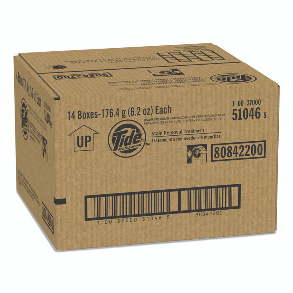 PROCTER & GAMBLE Tide® Professional™ 51046 Stain Removal Treatment Powder, 6.2 oz Box, 14/Carton