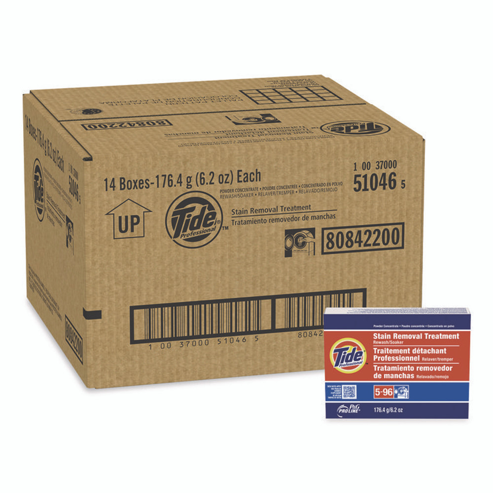 PROCTER & GAMBLE Tide® Professional™ 51046 Stain Removal Treatment Powder, 6.2 oz Box, 14/Carton