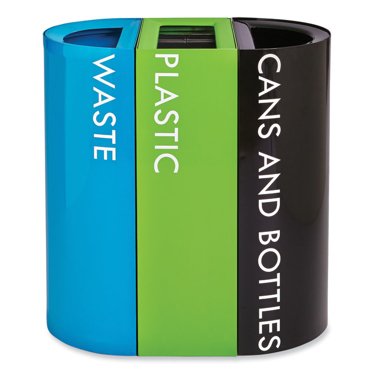 SAFCO PRODUCTS 9450GN Mixx Recycling Center Lid, 9.87w x 19.87d x 0.82h, Green