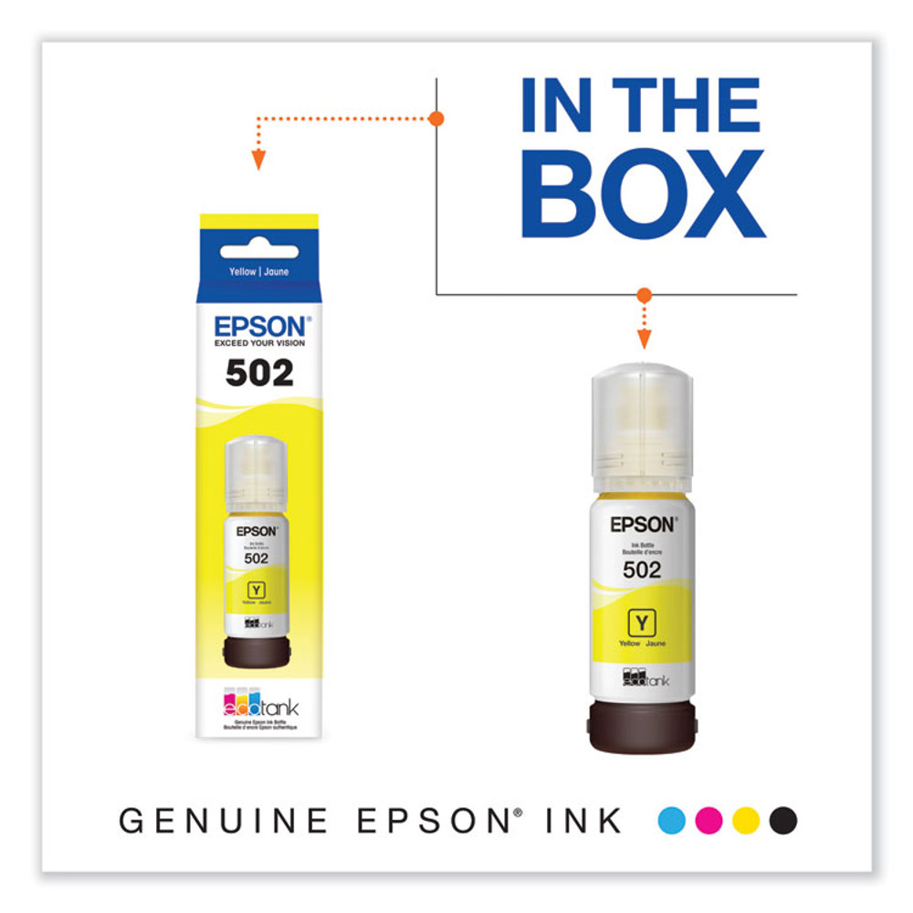 EPSON AMERICA, INC. T502420S T502420-S (502) Ink, 6,000 Page-Yield, Yellow