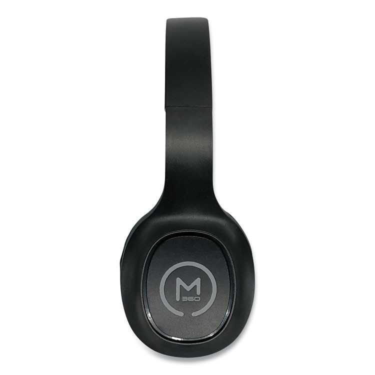 CREATIVE MARKETING, INC. Morpheus 360® HP4500B TREMORS Stereo Wireless Headphones with Microphone, 3 ft Cord, Black